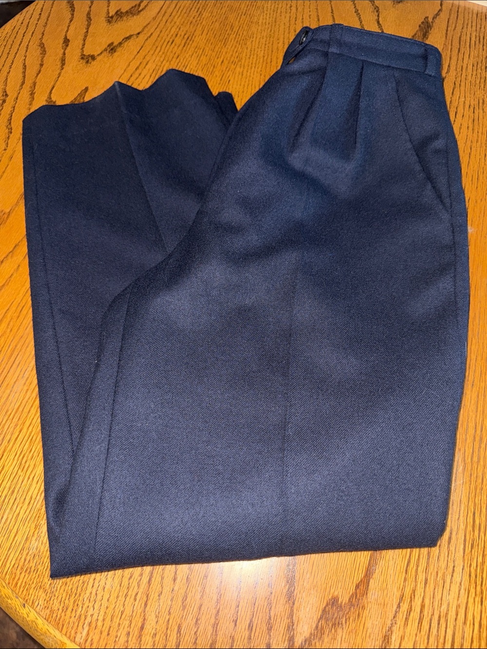Saks Fifth Avenue Navy Blue Tailored Slacks vintage
